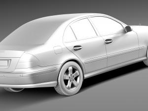 Mercedes-Benz E-Class W211 2002-2009 3D Model