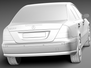 Mercedes-Benz E-Class W211 2002-2009 3D Model