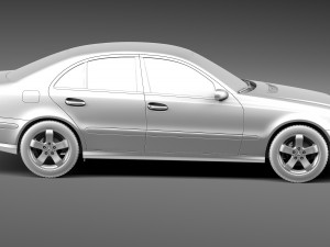Mercedes-Benz E-Class W211 2002-2009 3D Model