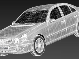 Mercedes-Benz E-Class W211 2002-2009 3D Model
