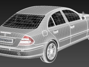 Mercedes-Benz E-Class W211 2002-2009 3D Model