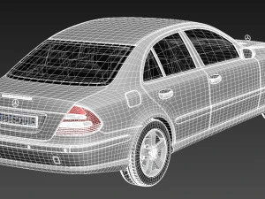 Mercedes-Benz E-Class W211 2002-2009 3D Model