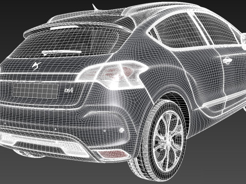 Citroen DS4 2016 3D 模型