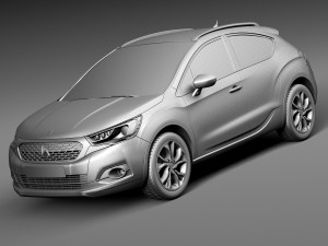 Citroen DS4 Crossback 2016 3D 모델