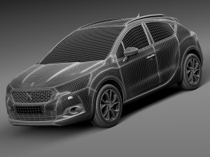 Citroen DS4 Crossback 2016 3D 모델