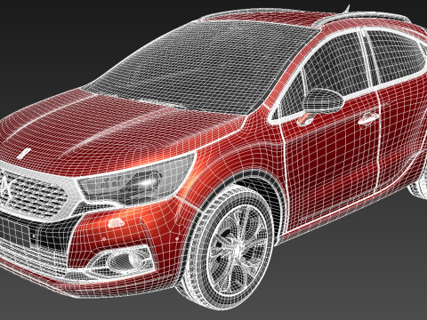 Citroen DS4 Crossback 2016 3D 모델