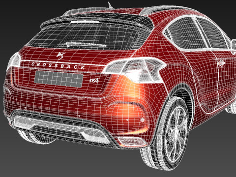 Citroen DS4 Crossback 2016 3D 모델