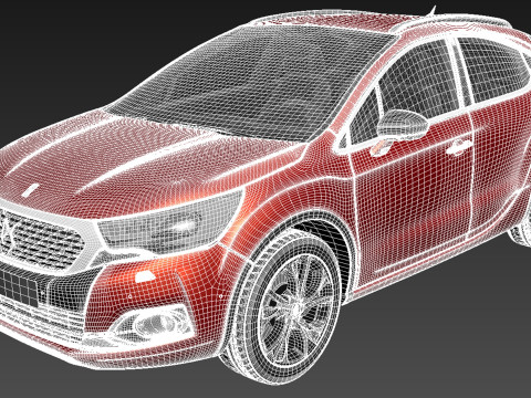 Citroen DS4 Crossback 2016 3D 모델