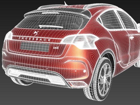 Citroen DS4 Crossback 2016 3D 모델