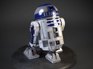 R2D2 Star Wars Droid Robot 3D Model