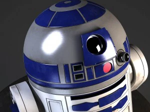 R2D2 Star Wars Droid Robot 3D Model