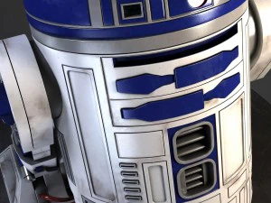 R2D2 Star Wars Droid Robot 3D Model