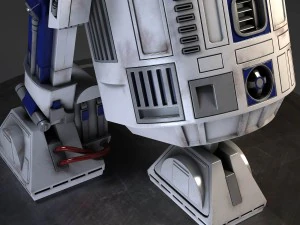 R2D2 Star Wars Droid Robot 3D Model