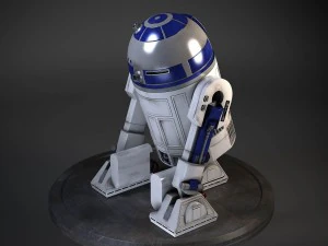 R2D2 Star Wars Droid Robot 3D Model