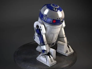 R2D2 Star Wars Droid Robot 3D Model