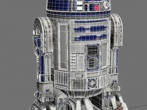 R2D2 Star Wars Droid Robot 3D Model