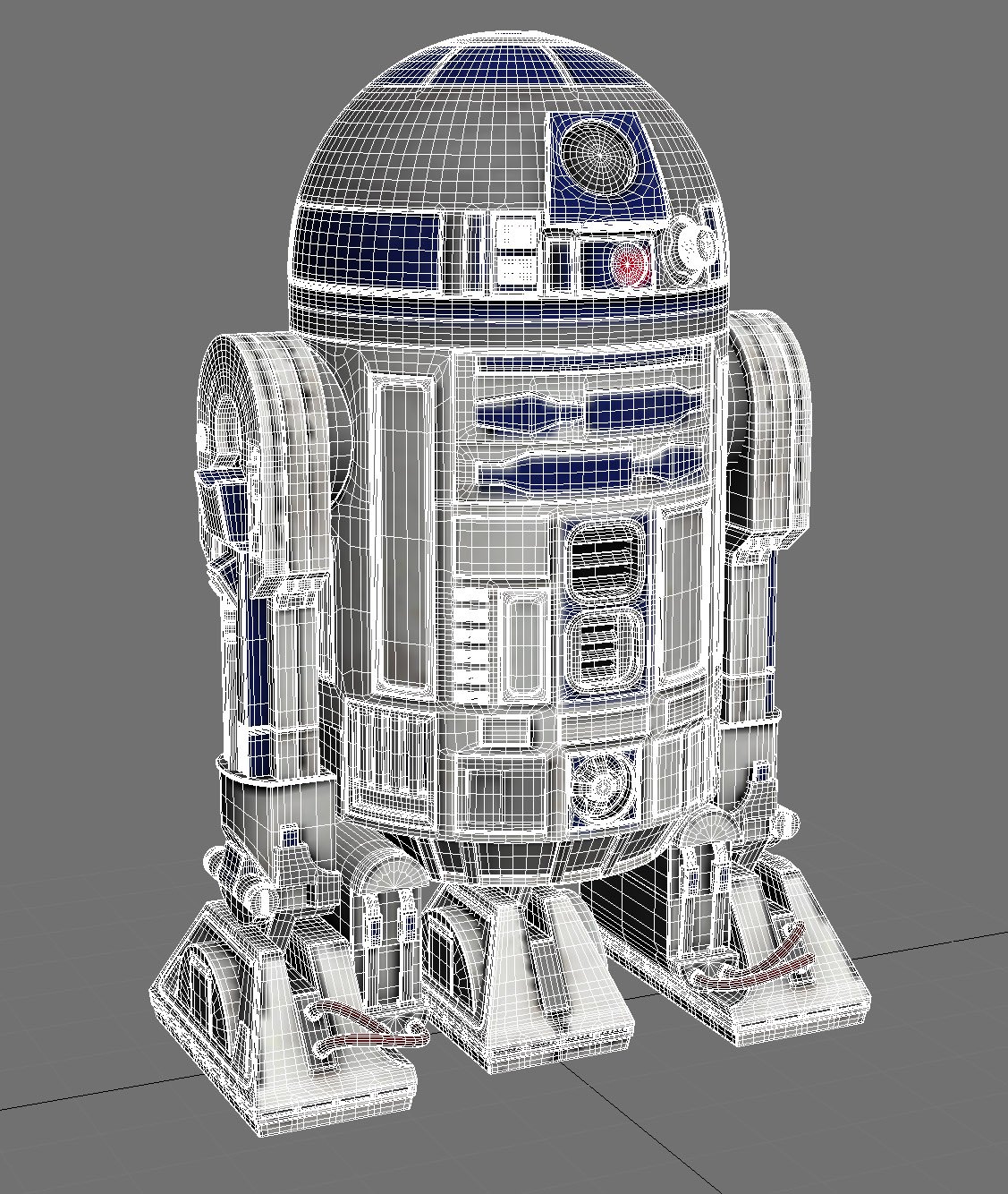 R2D2 Star Wars Droid Robot 3D Model in Robot 3DExport