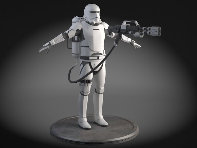 Star wars first order flametrooper 3D in