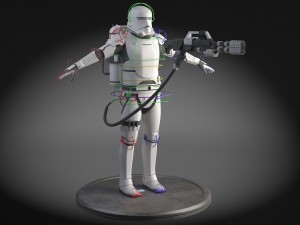 Star Wars First Order Flametrooper 3Dモデル