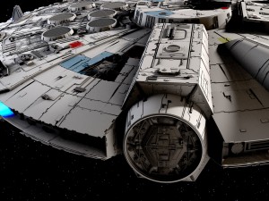 Star Wars Millenium Falcon V1 3D 模型