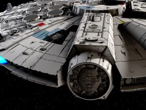 Star Wars Millenium Falcon V1 3D Model