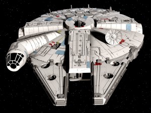 Star Wars Millenium Falcon V1 3D 模型