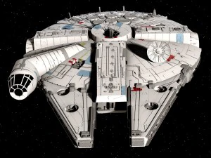 Star Wars Millenium Falcon V1 3D Model
