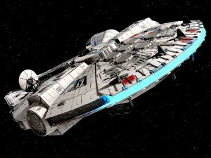 Star Wars Millenium Falcon V1 3D Model