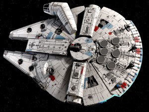 Star Wars Millenium Falcon V1 3D 模型