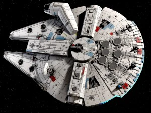 Star Wars Millenium Falcon V1 3D Model