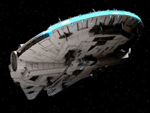 Star Wars Millenium Falcon V1 3D 模型