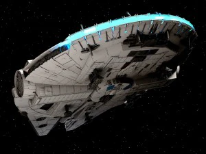 Star Wars Millenium Falcon V1 3D Model