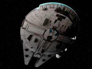 Star Wars Millenium Falcon V1 3D 模型