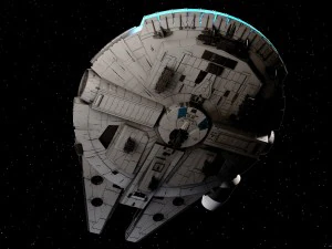 Star Wars Millenium Falcon V1 3D Model