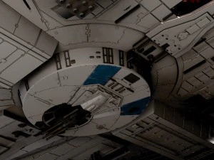 Star Wars Millenium Falcon V1 3D Model