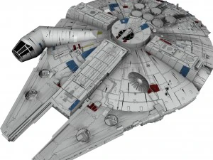 Star Wars Millenium Falcon V1 3D Model
