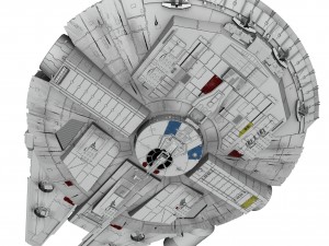 Star Wars Millenium Falcon V1 3D 模型
