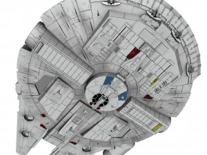 Star Wars Millenium Falcon V1 3D Model