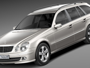 Mercedes-Benz E-class W211 Estate 2002-2009 3D Модель