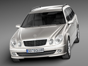 Mercedes-Benz E-class W211 Estate 2002-2009 3Dモデル