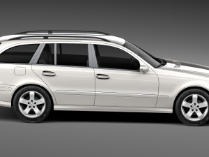 Mercedes-Benz E-class W211 Estate 2002-2009 3Dモデル