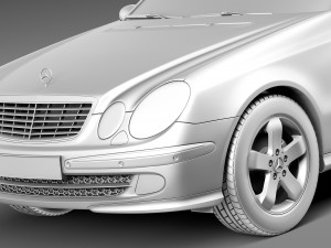 Mercedes-Benz E-class W211 Estate 2002-2009 3Dモデル