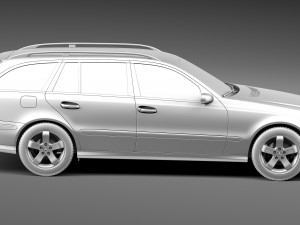 Mercedes-Benz E-class W211 Estate 2002-2009 3Dモデル
