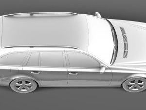 Mercedes-Benz E-class W211 Estate 2002-2009 3Dモデル