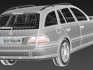 Mercedes-Benz E-class W211 Estate 2002-2009 3Dモデル