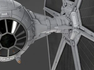 Star Wars Tie-Fighter V1 3D Model