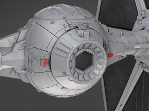Star Wars Tie-Fighter V1 3D Model