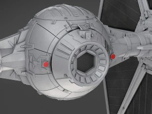 Star Wars Tie-Fighter V1 3D Model