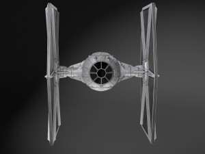 Star Wars Tie-Fighter V1 3D Model