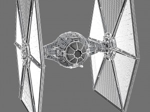 Star Wars Tie-Fighter V1 3D Model